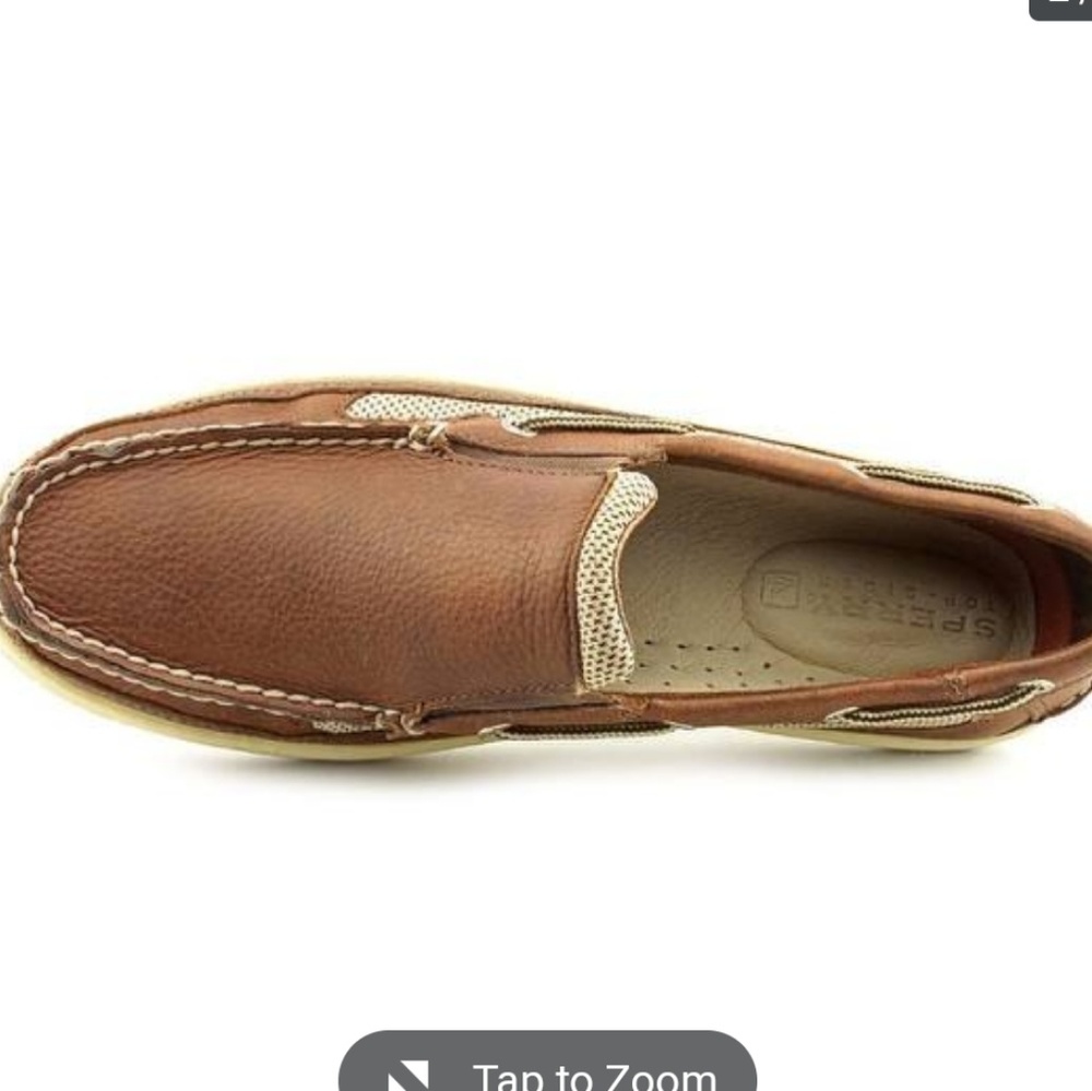 EUC Sperry Leather Slip on